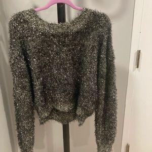 bebe Amaryllis eyelash sweater Medium NWT